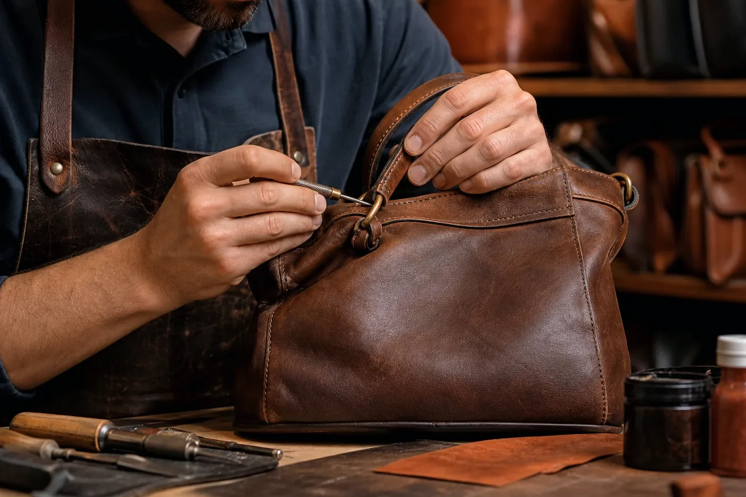 Reforma de bolsas de couro em Boa Vista